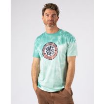 Saltrock Original SR Mens Oversized Tie Dye Short Sleeve T-Shirt in Green - Size: Small