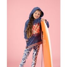 Saltrock Kids Longline Pop Hoodie - Blue - Size: 11-12 Years
