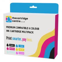 Premium Compatible Epson T0807 6 Colour Ink Cartridge Multipack Hummingbird (C13T080740)