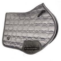 Woof Wear Vision Close Contact Saddle Cloth - Brushed Steel / Full