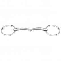 Sprenger Satinox Bradoon 14mm Stainless Steel Single Jointed 55mm Ring - 135mm