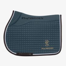 PS of Sweden Storm Blue Elite Edge Jump Saddle Pad - Storm Blue / Full