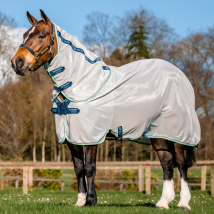 Horseware Ireland Amigo XL Bug Rug - Lunar Rock/Navy/Haze / 5'9