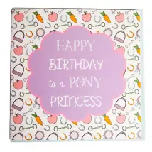 Gubblecote Beautiful Greetings Card - Pony Princess / One Size