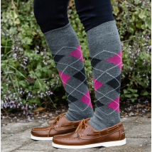 Equi-Sential Original Sockies - Grey/Rose / EU 29-35