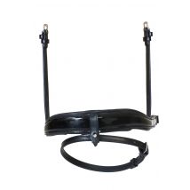Henry James Patent Dressage Crank Noseband - Black / Cob
