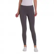 GS Equestrian Becca Ladies Full Seat Silicone Riding Tights - Grey / UK 12