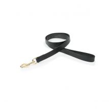 Shires Digby & Fox Flat Leather Dog Lead - Black / M