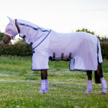 Horseware Ireland Amigo Bug Buster - Lavender/Atlantic Blue/Ivory / 5'6