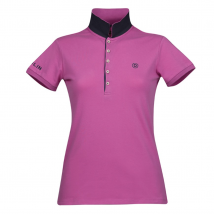 Dublin Lily Cap Sleeve Ladies Polo - Red Violet / M