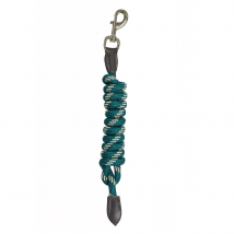 Kincade Leather Lead Rope - Hunter Green/Cream / 2m