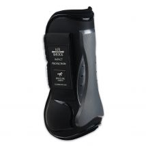 KM Elite Air Shock Tendon Boots - Full / Black/Graphite