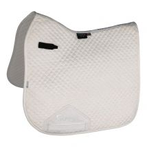 Shires ARMA Suede Dressage Saddlecloth - White / 17-18"