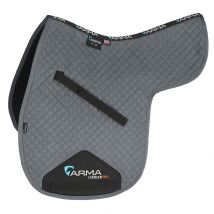 Shires ARMA Suede Numnah - Grey / 15-16.5"