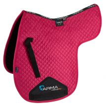 Shires ARMA Suede Numnah - Raspberry / 17-18"