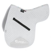 Shires ARMA Suede Numnah - White / 15-16.5"