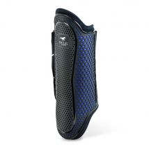 KM Elite Pro Mesh Hybrid Brushing Boot - Black/Electric Blue / XL - 3 Strap