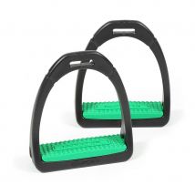 Compositi Premium Profile Stirrups - Green / Adult
