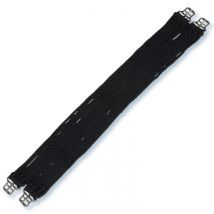 Stubben Cord Girth with Stainless Steel Roller Buckles - Black / 55cm