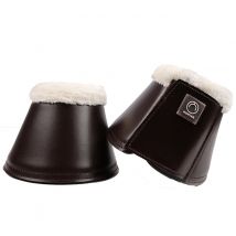 Montar PU Smooth Leather Bell Boots - Brown / Cob