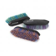 Shires Ezi-Groom Shape Up Dandy Brush - Blue/Yellow / S