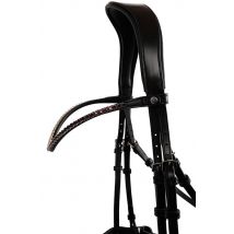 Montar Fair Curved  Plum Crystal Browband - Plum / X Full