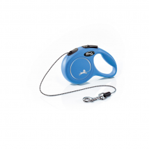 Flexi New Classic Cord Dog Lead - Blue / Puppies / 3m