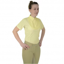 HyFASHION Ladies Tilbury Short Sleeved Shirt - Yellow / XS
