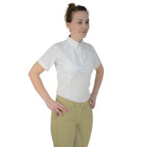 HyFASHION Ladies Tilbury Short Sleeved Shirt - White / L