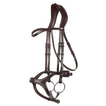 Montar Monarch Ergonomic Curved Bridle - Brown / Cob