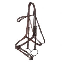 Montar Excellence Ergonomic Leather Bridle - Brown / Cob