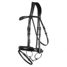 Montar Normandie Flash Bridle - Black / Pony