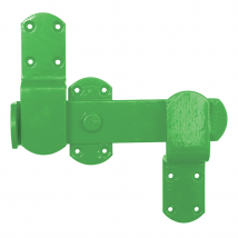Perry Equestrian Kickover Stable Latches - Green