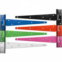 Perry Equestrian Medium Tee Hinges - Pack of 2 - Blue / 18"