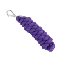 Roma Cotton Walsall Clip Lead Rope - Purple / 2m