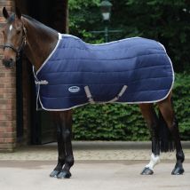 Weatherbeeta Comfitec 210D Channel Quilt Standard Neck Medium - Navy/Silver/Red / 4'6