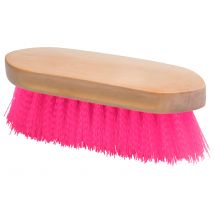 Imperial Riding Dandy Brush With Wooden Back - Neon Pink / One Size