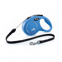Flexi New Classic Cord Dog Lead - Blue / Small Dogs / 8m