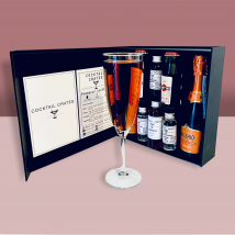 Prosecco cocktail Gift Set - Bellini, Mimosa, Kir Royale, Negroni Fizz