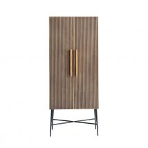 Ironville 2 Door Cupboard - Brass