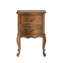 Chic Bedside Table - Weathered Wood