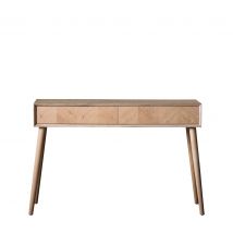 Milano 2 Drawer Console Table -Oak