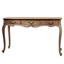 Chic Dressing Table - Weathered Wood