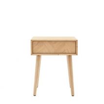 Milano 1 Drawer Side Table - Oak