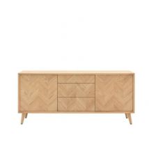Milano 3 Drawer Sideboard - Oak