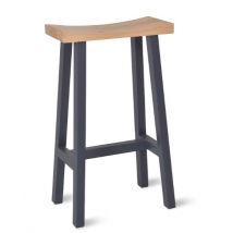 Tall Clockhouse Stool with Carbon Legs - Oak & Beech