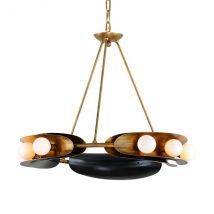 Hopper 9 Light Chandelier - Vintage Brass Bronze