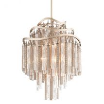 Chimera 7 Light Pendant Light - Tranquility Silver Leaf