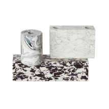 Swirl Candelabra - Black & White