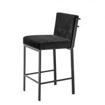 Scott Counter Stool - Black Velvet Finish